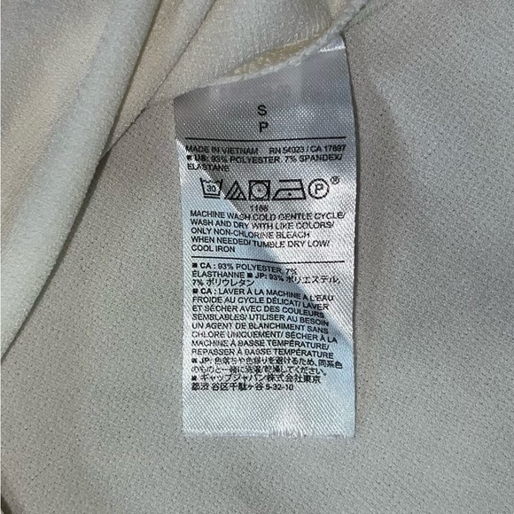 Banana Republic Women’s White Flowy V-Neck Short Sleeve Blouse Top Size S - Picture 5 of 5